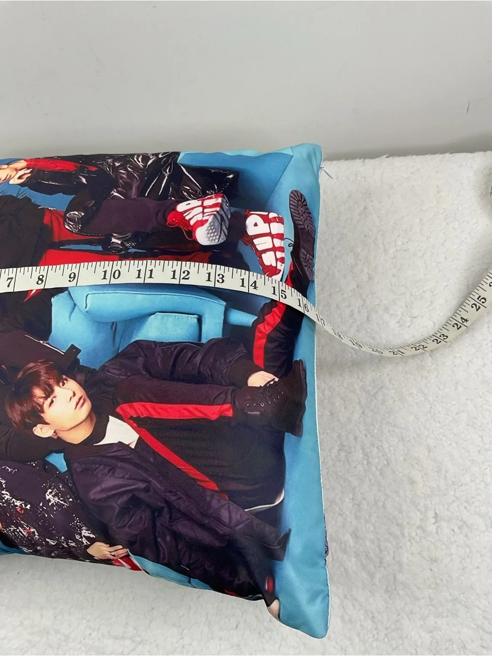 BTS Group Front and Back Photo Pillow